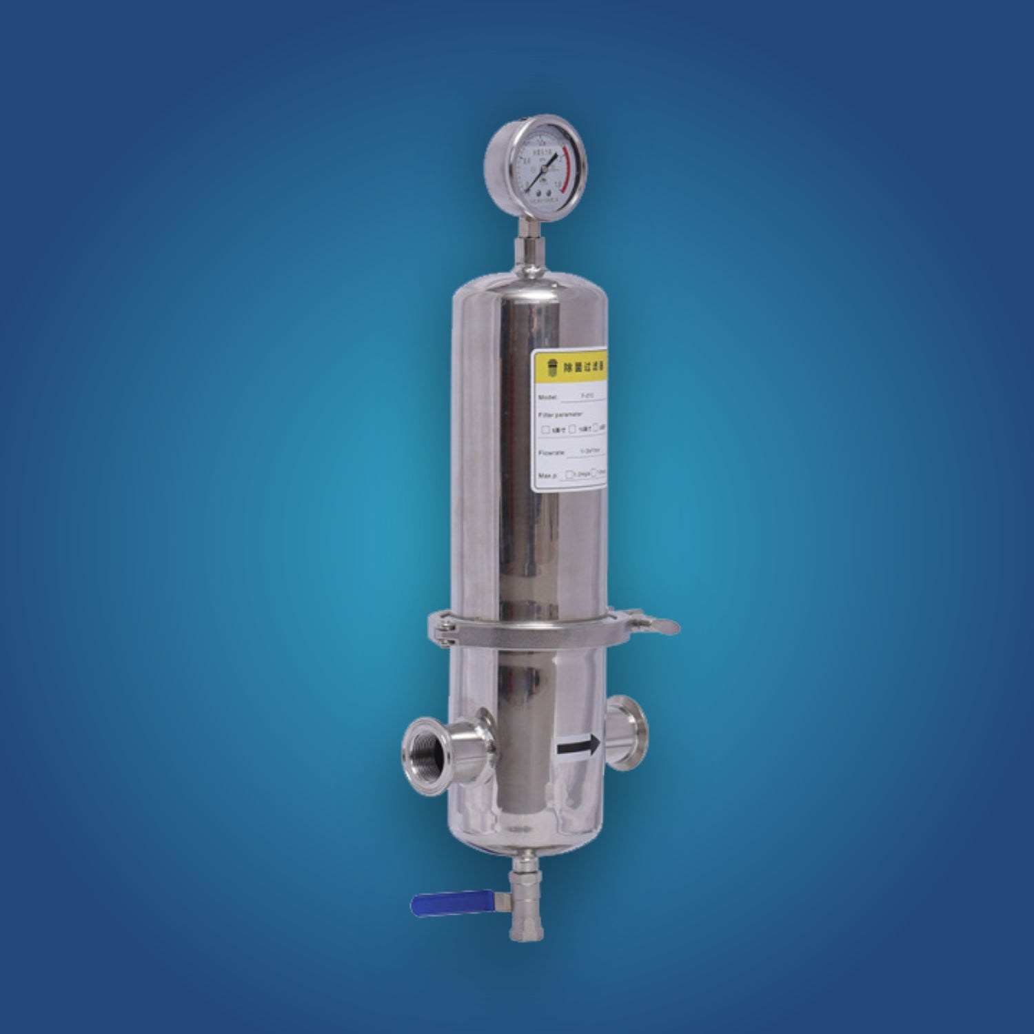 Sterilizing filter series