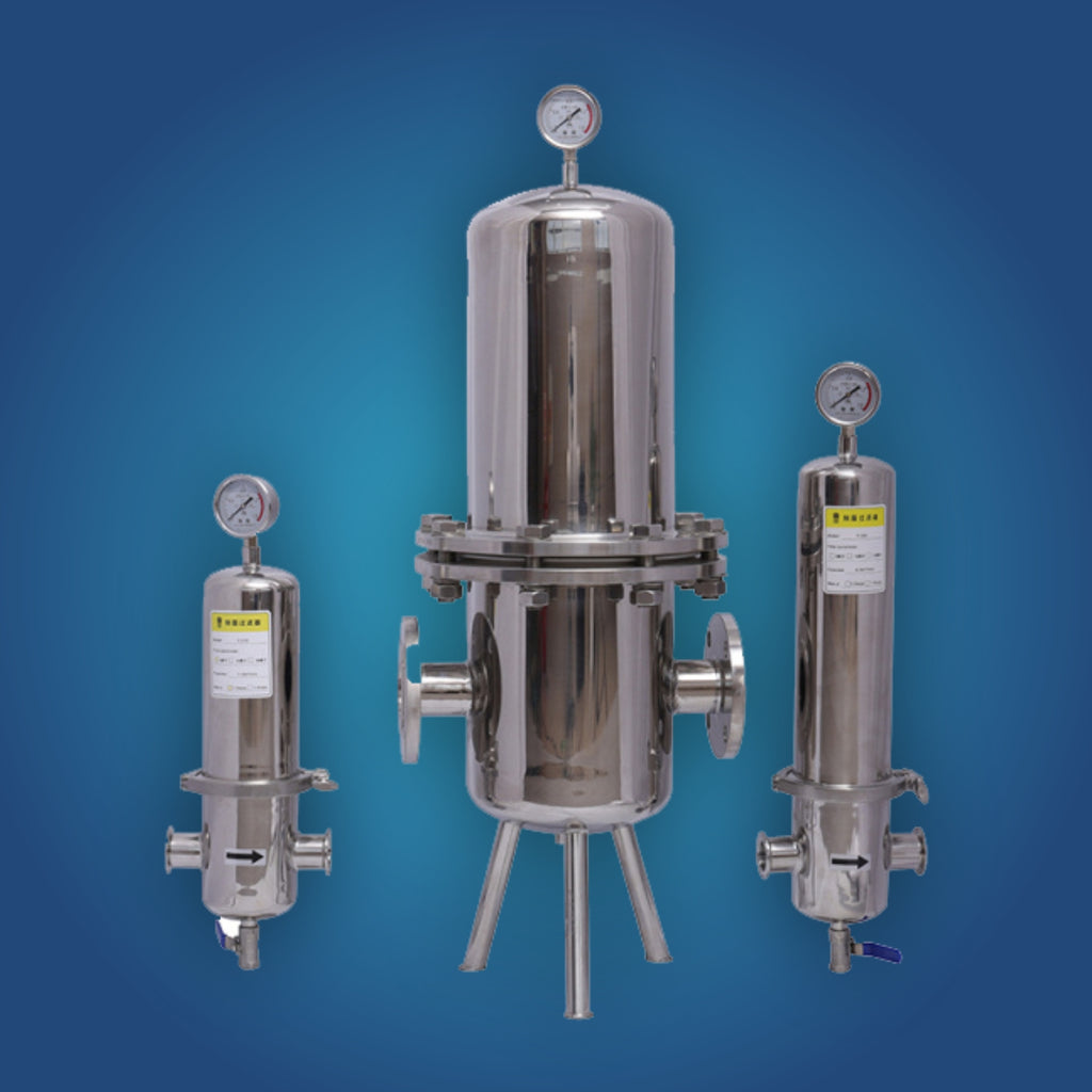 Sterilizing filter series