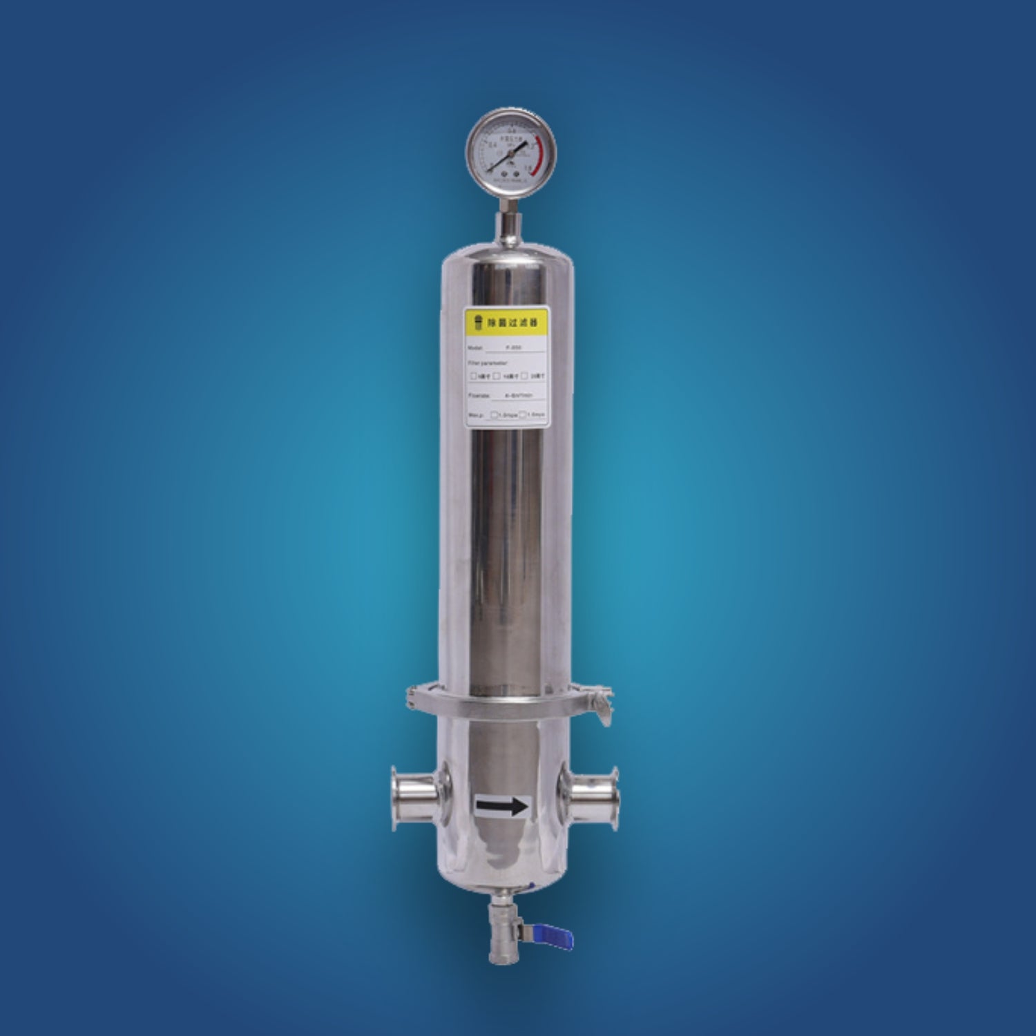Sterilizing filter series